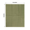 50 Pack Olive Green 2 Ply Paper Dinner Napkins with Gold Embossed Leaf, Soft Disposable Wedding