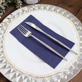 50 Pack | 2 Ply Soft Navy Blue Wedding Reception Dinner Paper Napkins