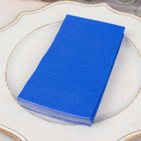 50 Pack 2 Ply Soft Royal Blue Disposable Party Napkins, Wedding Reception Dinner Paper Napkins