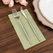 50 Pack 2 Ply Soft Sage Green Disposable Party Napkins, Wedding Reception Dinner Paper Napkins