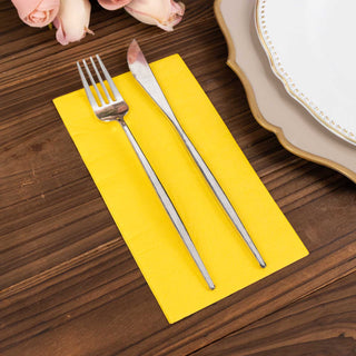 Versatile and Practical Yellow Party Napkins