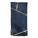 5 Pack | Modern Navy Blue & Geometric Gold Cloth Dinner Napkins | 20x20Inch