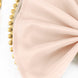 Blush/Rose Gold Seamless Cloth Dinner Napkins, Wrinkle Resistant Linen | 17inchx17inch