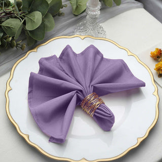 Elevate Your Table Settings with Violet Amethyst Cloth Dinner Napkins