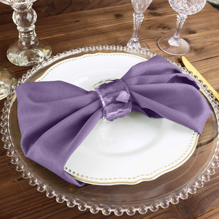 Create a Stunning Table Setting with Violet Amethyst Napkins