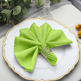 Elevate Your Table with Apple Green Seamless Cloth Dinner Napkins