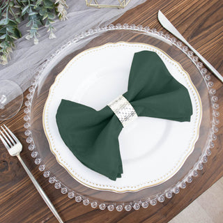 Versatile and Practical Green Linen Napkins for All Your Events