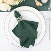 5 Pack | Hunter Emerald Green Seamless Cloth Dinner Napkins, Wrinkle Resistant Linen | 17inchx17inch