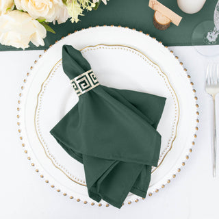 Create a Stunning Table Setting with Hunter Emerald Green Dinner Napkins