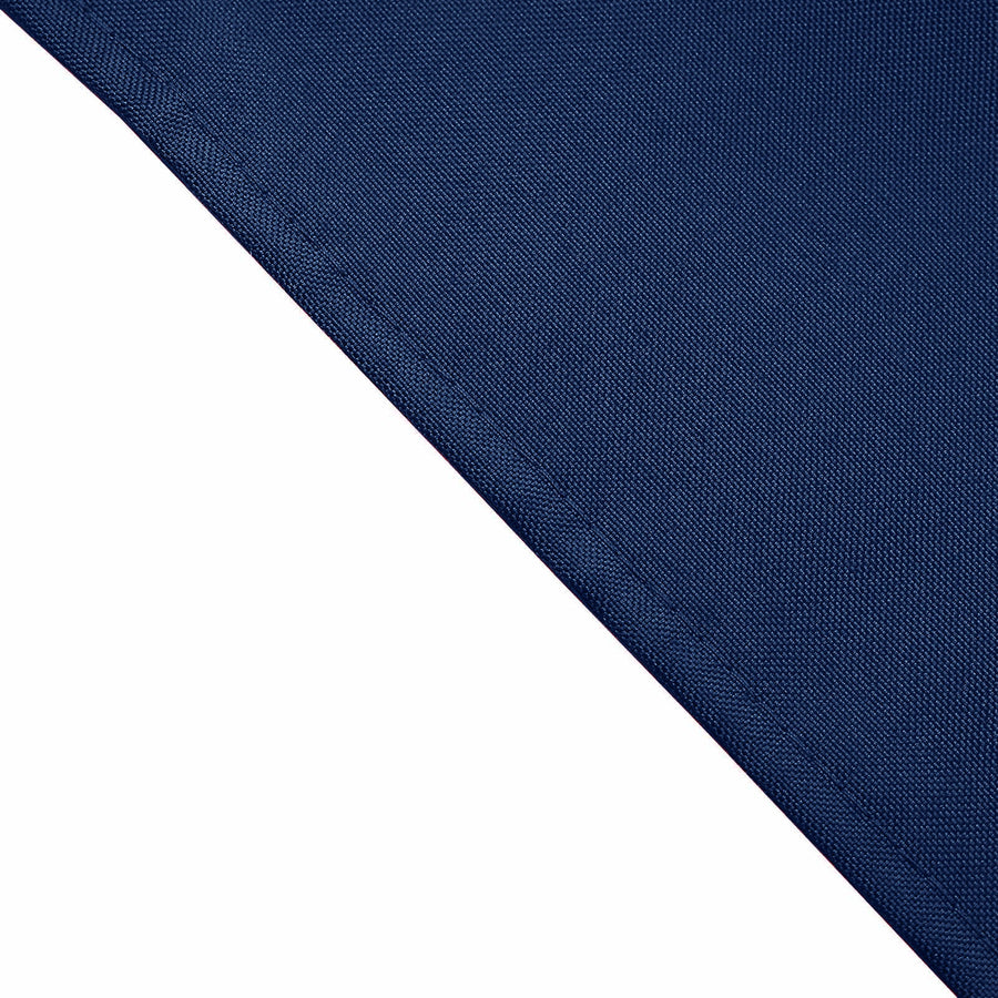 5 Pack | Navy Blue Seamless Cloth Dinner Napkins, Wrinkle Resistant Linen | 17inchx17inch