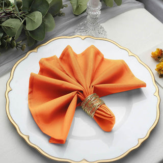 Orange Seamless Cloth Dinner Napkins - The Ultimate Table Decor