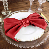 Dine in Style with Red Seamless Cloth Dinner Napkins