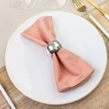 5 Pack Dusty Rose Scuba Napkins – 17x17, Wrinkle-Free & Stain Resistant Cloth Napkins