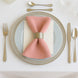 5 Pack Dusty Rose Scuba Napkins – 17x17, Wrinkle-Free & Stain Resistant Cloth Napkins