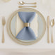 5 Pack Dusty Blue Scuba Napkins – 17x17, Wrinkle-Free & Stain Resistant Cloth Napkins