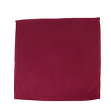 5 Pack Burgundy Scuba Napkins – 17x17, Wrinkle-Free & Stain Resistant Cloth Napkins