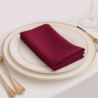 Burgundy Scuba Cloth Napkins