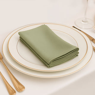 Dusty Sage Green Scuba Cloth Napkins