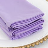 5 Pack Lavender Lilac Scuba Napkins – 17x17, Wrinkle-Free & Stain Resistant Cloth Napkins