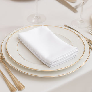 White Scuba Cloth Napkins