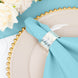 5 Pack | Blue Seamless Cloth Dinner Napkins, Reusable Linen | 20inchx20inch