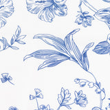 5 Pack White Blue French Toile Polyester Cloth Napkins, 20x20 Floral Reusable Dinner#whtbkgd