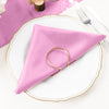5 Pack | Pink Seamless Cloth Dinner Napkins, Reusable Linen | 20inchx20inch