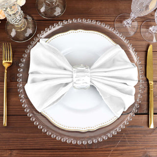 Enhance Your Event Decor with White Seamless Cloth Dinner Napkins