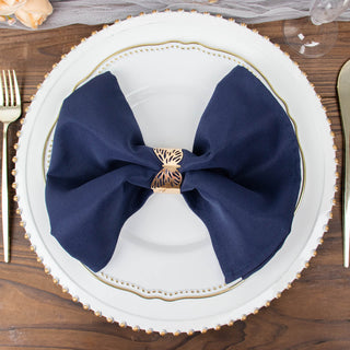 Elevate Your Table Setting with Navy Blue Dinner Napkins