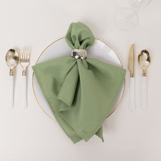 <span style="background-color:transparent;color:#000000;">Beautiful Sage Green Premium Polyester Cloth Napkins</span>