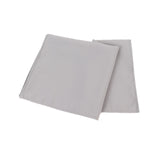 5 Pack Silver Premium Polyester Cloth Napkins with Hemmed Edges, Reusable Dinner Napkins