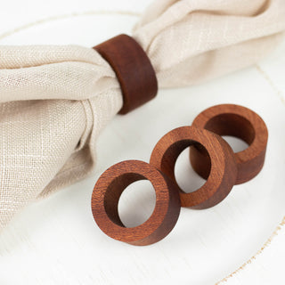 Elevate Your Table Decor with Natural Wood Slices Napkin Rings