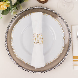 Elevate Your Table Settings with Gold Metal Napkin Rings