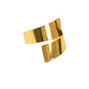 4 Pack | Shiny Gold Metal Swirl Wrap Cuff Band Napkin Rings, Decorative Scroll Serviette#whtbkgd