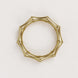 4 Pack Gold Metal Napkin Rings Bamboo Knuckle Style, Modern Serviette Holders - 2inch