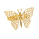 4 Pack | Gold Metal Butterfly Napkin Rings, Decorative Laser Cut Cloth Napkin Holders#whtbkgd
