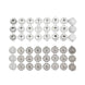 10 Pack Silver Sunflower Diamond Rhinestones Napkin Holders With Velcro, Elegant Wedding#whtbkgd