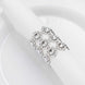 10 Pack Silver Sunflower Diamond Rhinestones Napkin Holders With Velcro, Elegant Wedding Napkin Ring