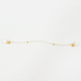 10 Pack Clear Crystal Beaded Napkin Rings with Gold Accents, 10inch Elegant Decorative Table