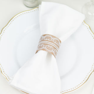 Enhance Your Table Setting with Burlap and Lace Napkin Rings