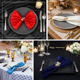 Elegant napkin rings on stylish table settings for weddings and anniversaries