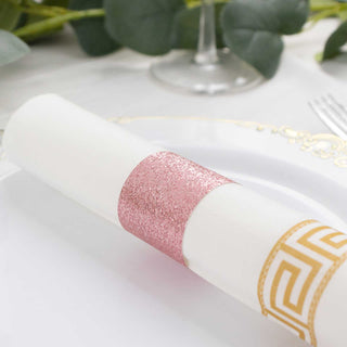 Create Unforgettable Events with Rose Gold Glitter Napkin Holders