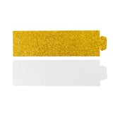 50 Pack Gold Glitter Paper Napkin Holders, 1.5inch Disposable Napkin Rings#whtbkgd