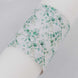 50 Pack White Green Paper Napkin Holder Bands with Eucalyptus Leaves#whtbkgd