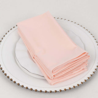 Perfect Blush Premium Scuba Cloth Napkins