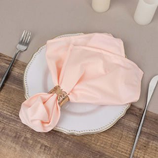 Elegant Blush Premium Scuba Cloth Napkins