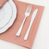 5 Pack Scuba 20"x20" Napkins Dusty Rose - Durable & Reusable Dinner Napkins