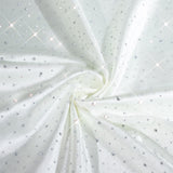 5-Pack Pearl White Scuba Polyester Napkins with Rhinestone Accents – 20x20inch#whtbkgd