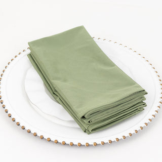 Perfect Occasions for Using Dusty Sage Green Premium Scuba Cloth Napkins