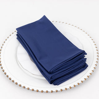 Perfect Navy Blue Premium Scuba Cloth Napkins